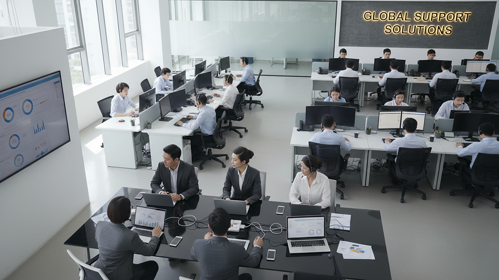 High angle view of a business meeting with laptops and digital devices
