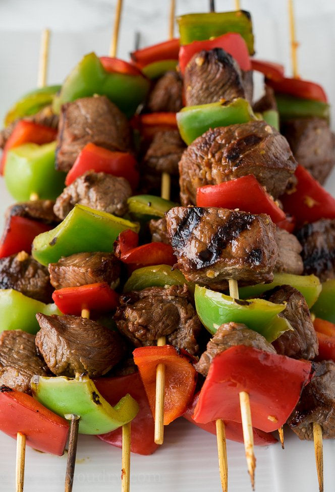 Spicy beef skewers