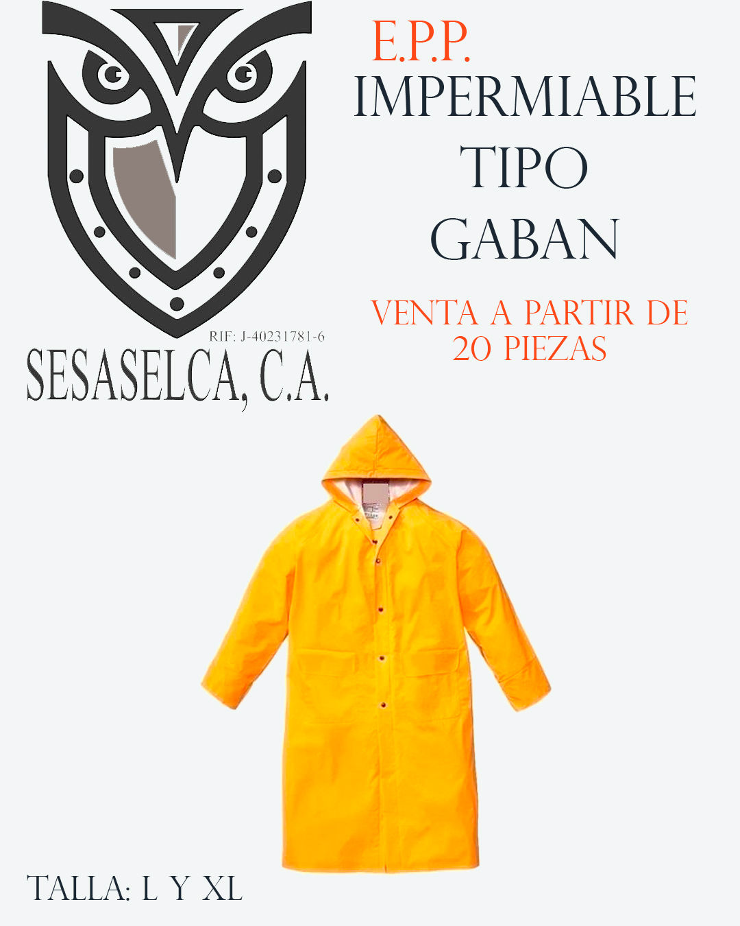 IMPERMEABLE TIPO GABAN