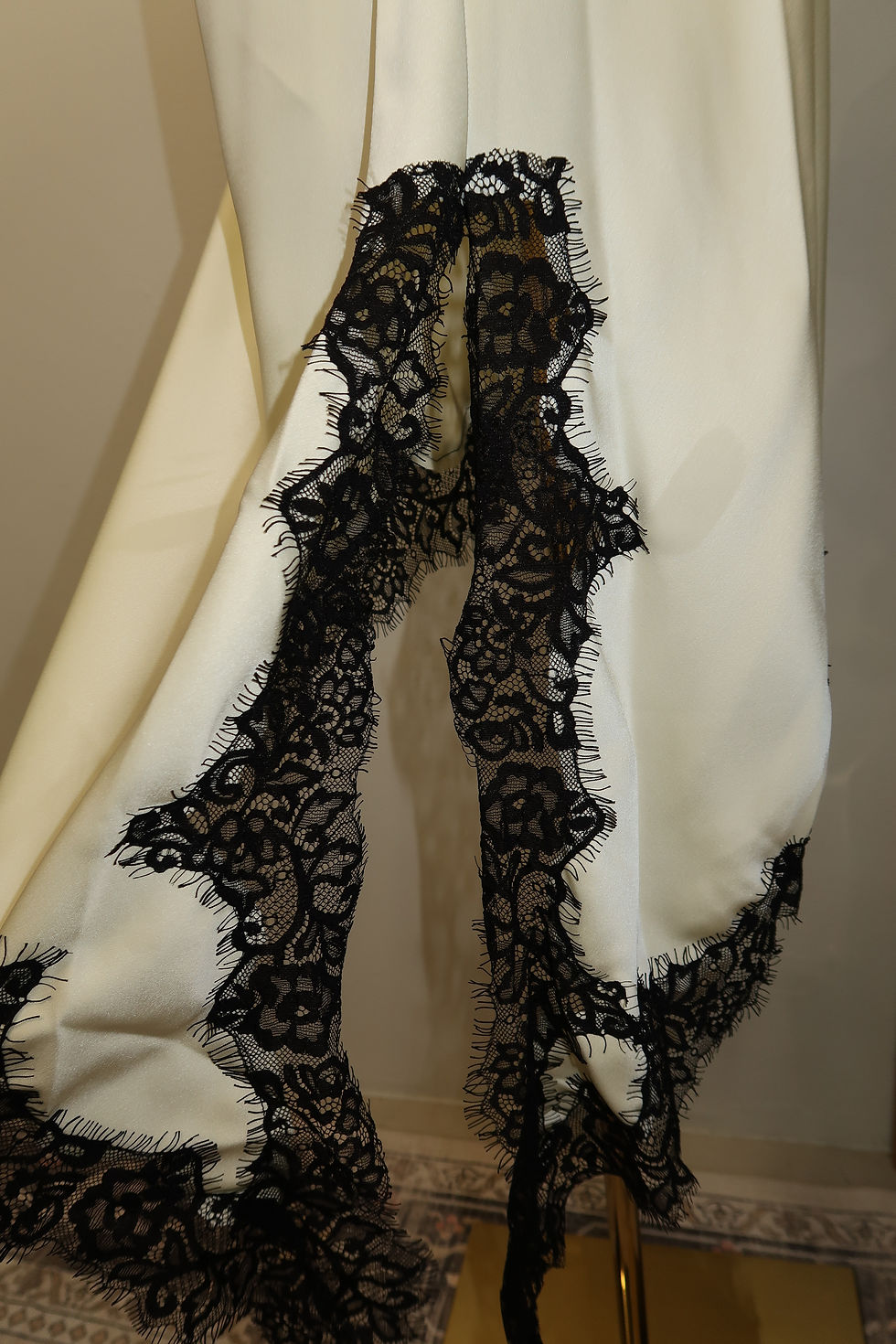 Thumbnail: Laced White Satin Dress/Top