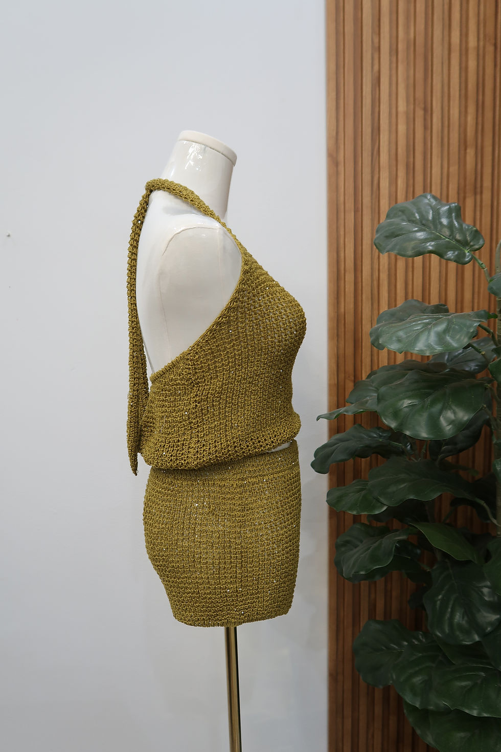 Thumbnail: Two Piece Knit Shorts Set