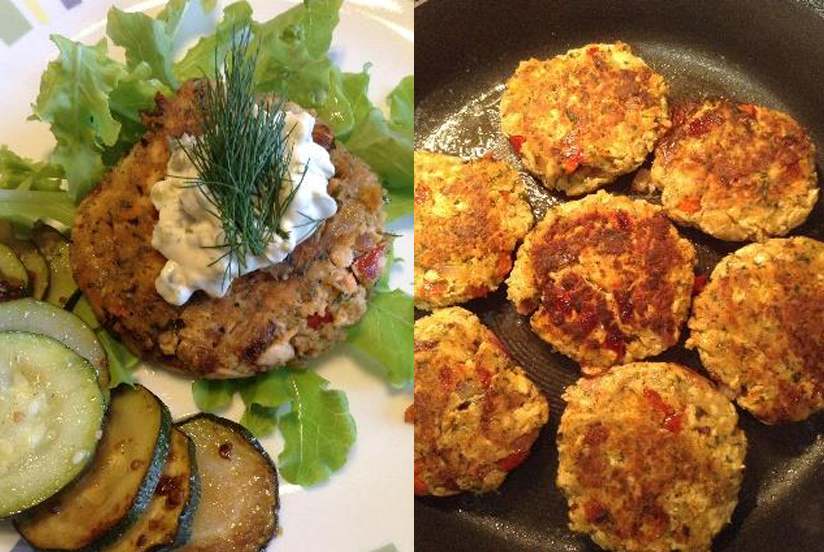 Salmon Patty Cakes with Dill Tartar Sauce