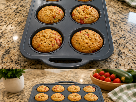 Zucchini & Strawberry Muffins