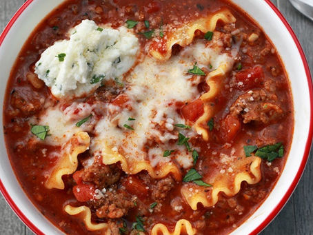 Beef Lasagna Soup (Crock Pot)