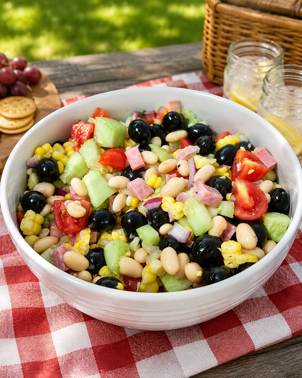 Veggie and Ham Cold Salad