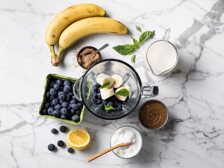 Blueberry Basil Smoothie