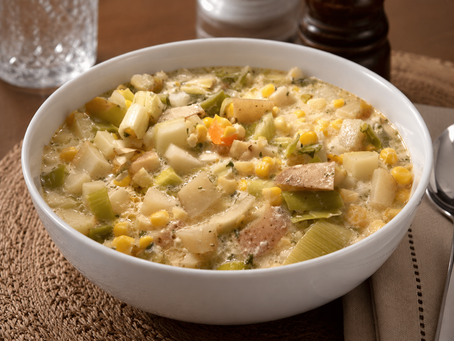 Potato, Corn & Leek Crock Pot Chowder