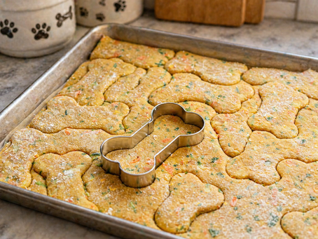 Zucchini, Spinach & Carrot Dog Treats