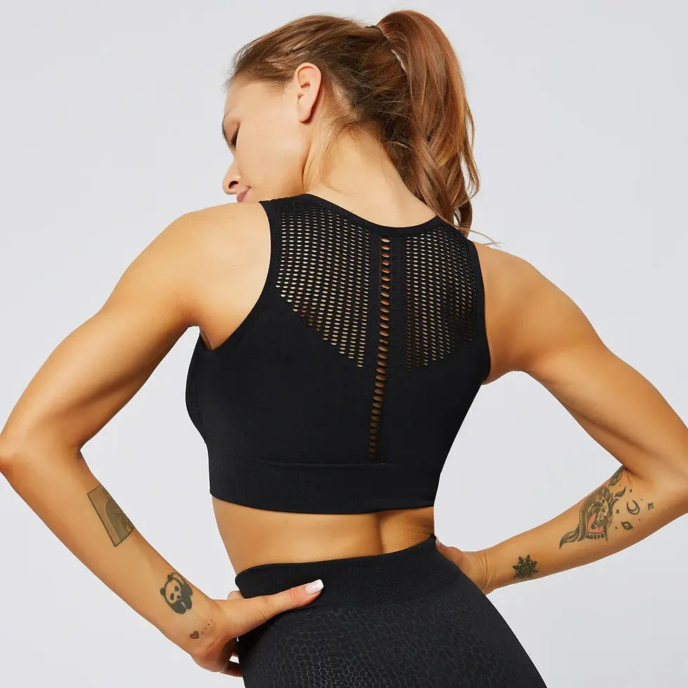 Thumbnail: Women's Front Zipper Push Up Wireless Sports Bra for Yoga and Running