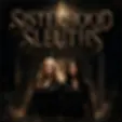 Sisterhood Sleuths Podcast logo with two women in cloaks