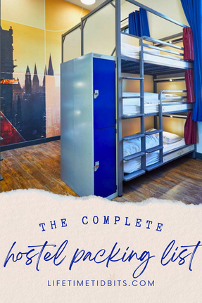 the complete hostel packing list