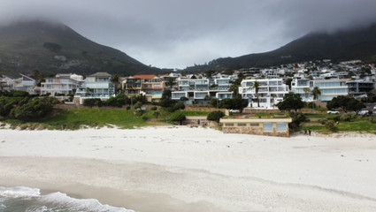 Camps Beach from drone on 4 days in Cape Town