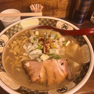 bowl of the famous niboshi ramen nagi with anchovy paste broth