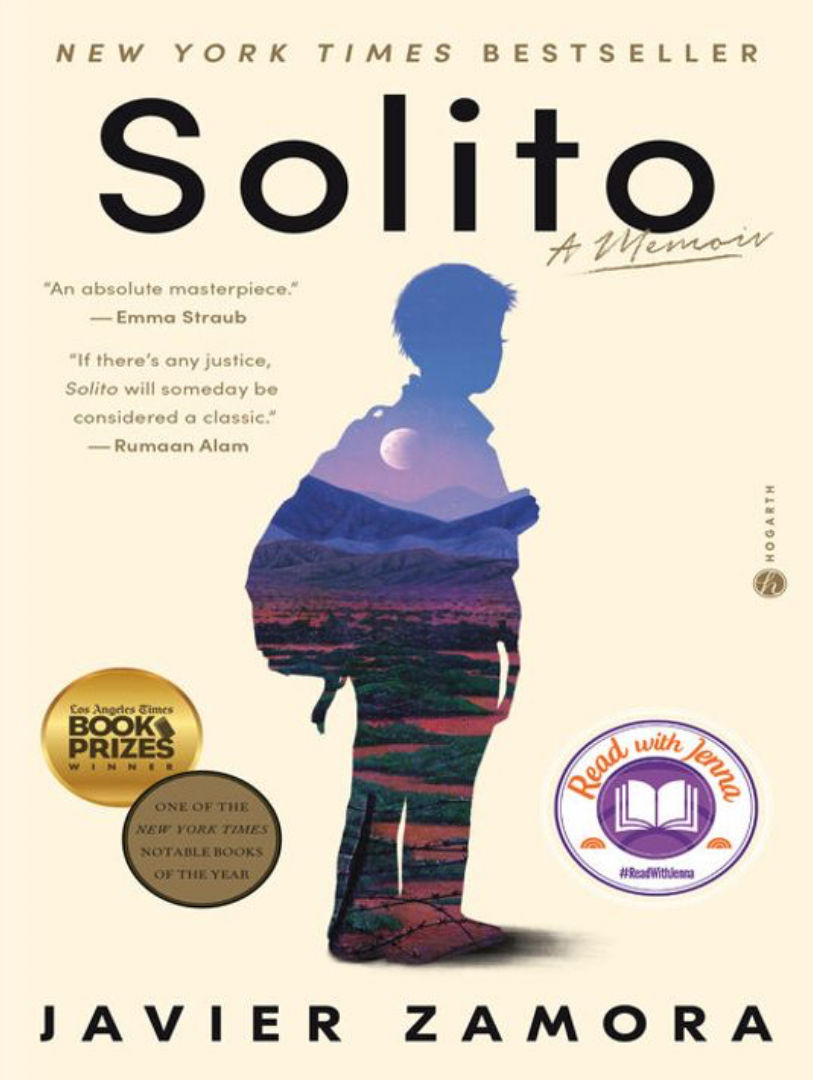 book jacket - a young boy stands in outline with the desert