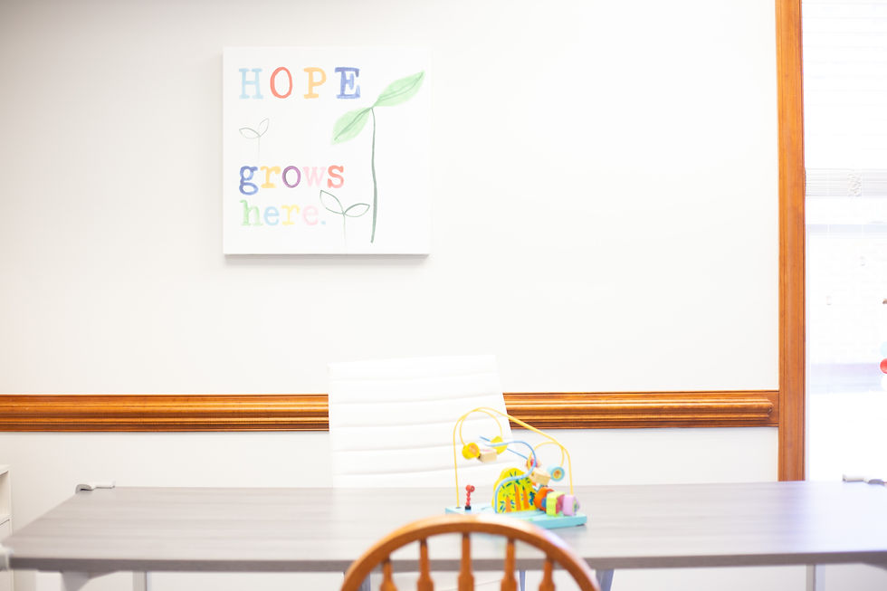 colorful picture with flower, chair and desk with toy