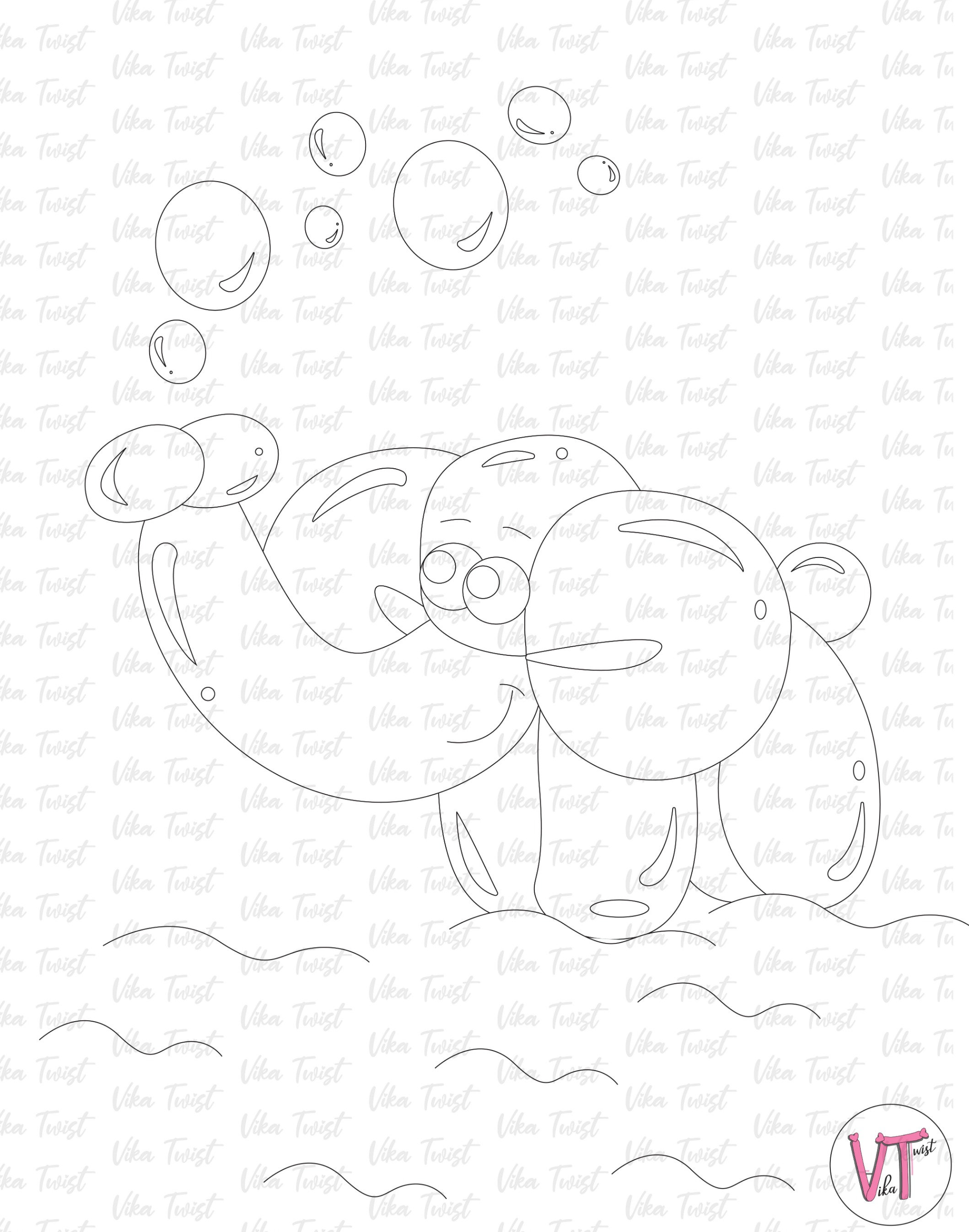 box 4 coloring pages vika twist