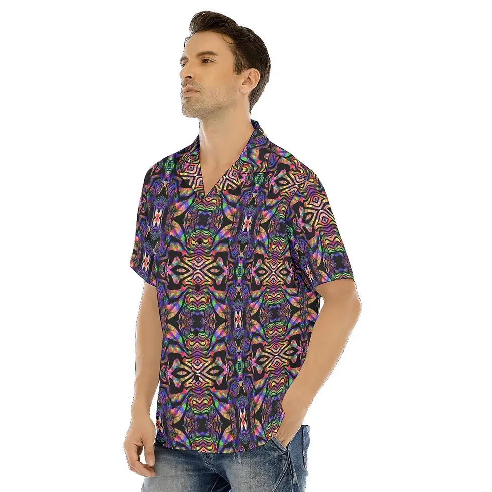 Thumbnail: Tiki Flow Men's Dress Shirt (short sleeve)