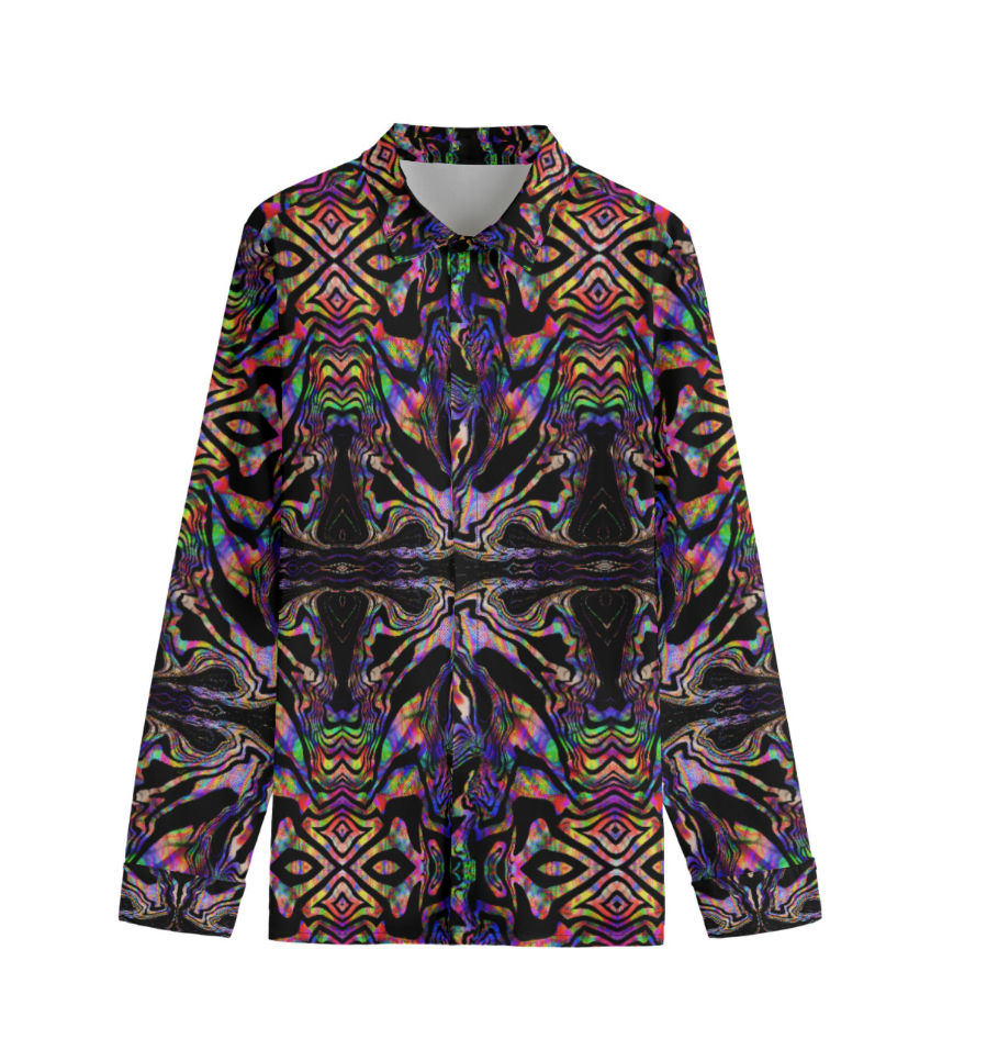 Thumbnail: Tiki Flow Cotton Dress Shirt