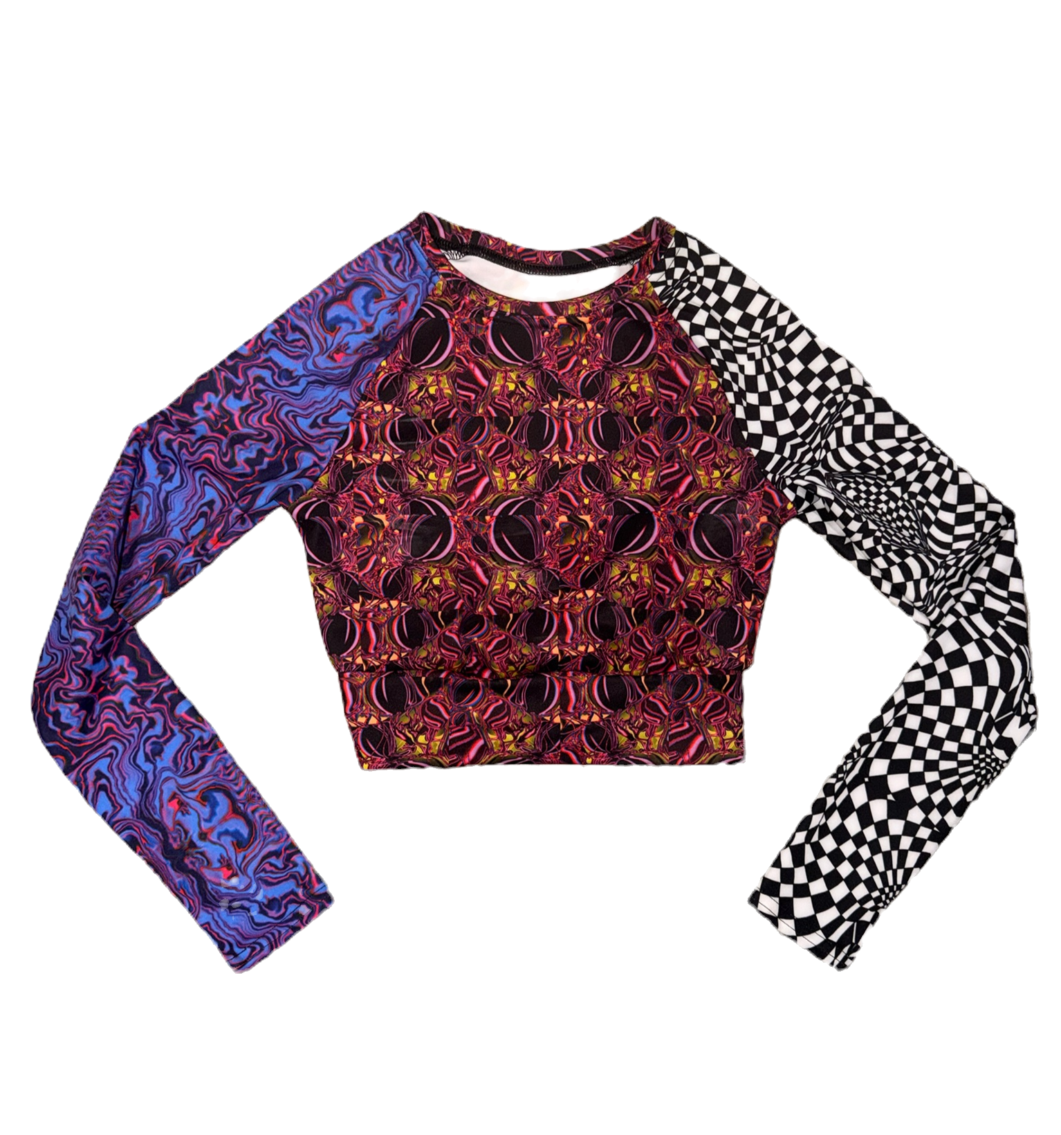 Mash Up Long Sleeve Crop