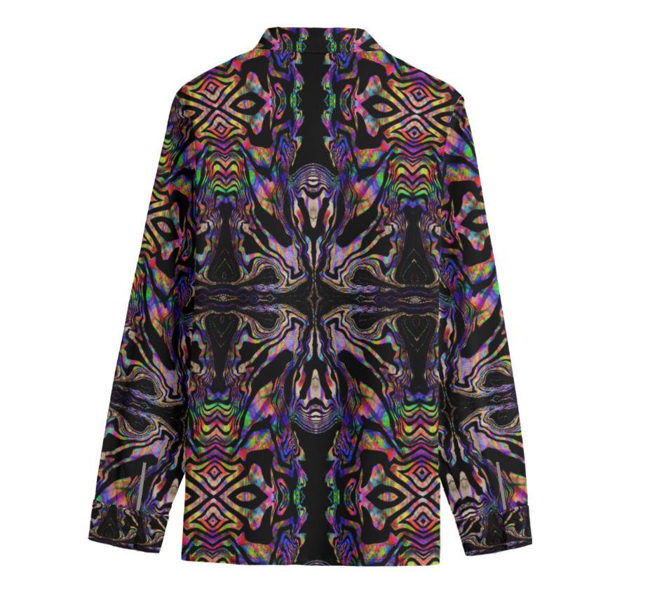 Thumbnail: Tiki Flow Cotton Dress Shirt