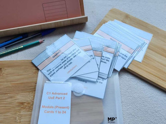 Game cards to practice modals, both present and past, for Cambridge exam prep / preparation classes. The are designed to practice Use of English (UoE) Part 2 while increasing productivity and engagement.