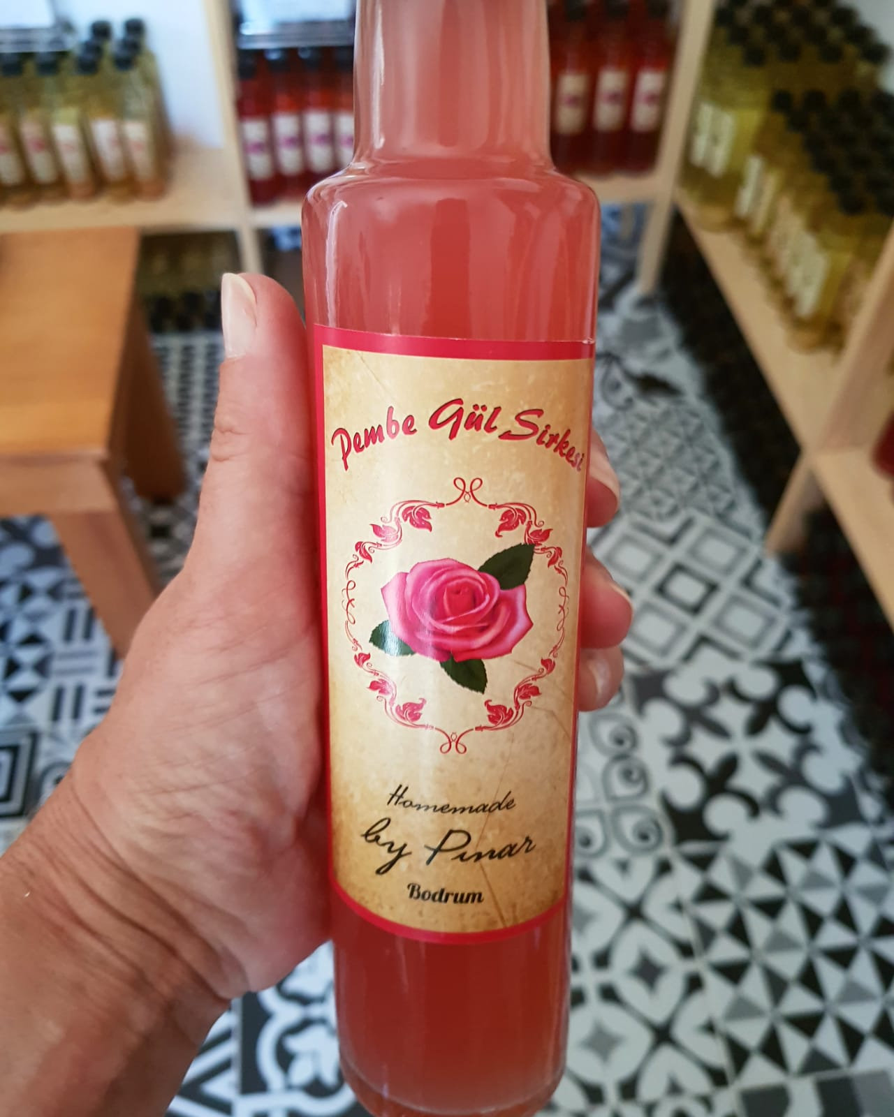 Pembe Gul Sirkesi 250 Ml Homemade By Pinar