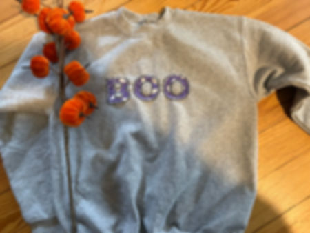 Boo Sweatshirt - Purple Ghost 