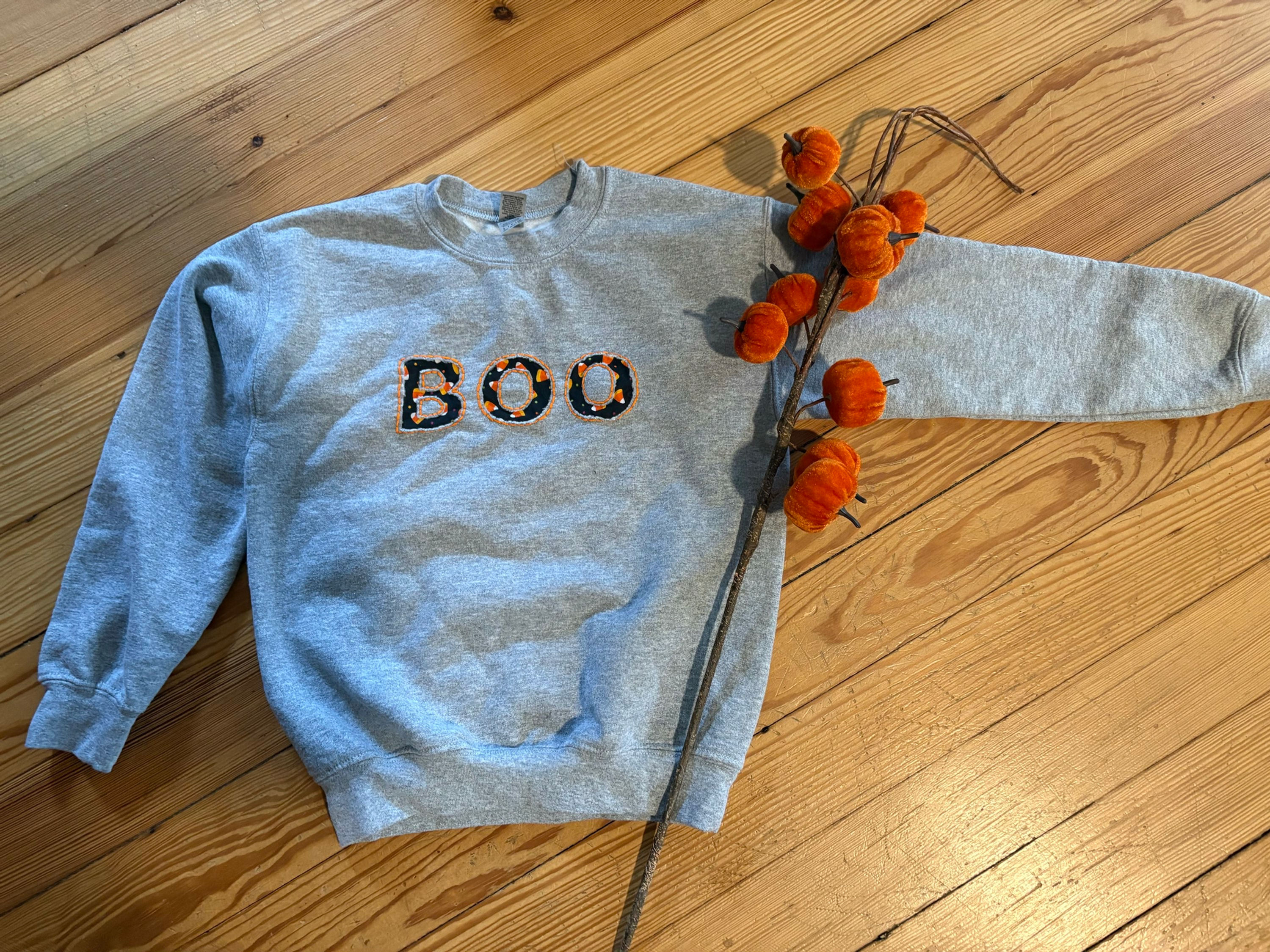 Boo Sweatshirt - Candy Corn