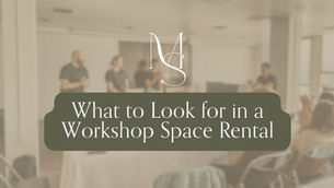 people gathering at milieu to host a workshop for their event