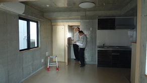 ☆☆現場便り☆☆堺市百舌鳥現場の工期もあと１週間。昨日は社内検査を実施して頂き「本部長・部長、お忙しい中ありがとうございました。」     m(_ _)m