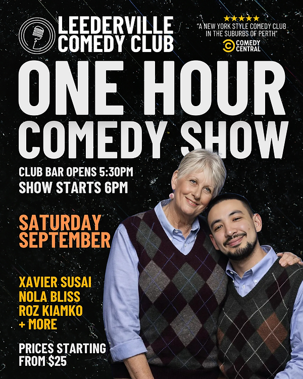 Looking for what’s on in Perth this Saturday night? Leederville Comedy Club’s One Hour Comedy Show brings top local, national and international comedians to the heart of the Leederville Precinct every Saturday from 6pm to 7pm, with the club bar open from 5:30pm. It’s the perfect way to start your night before dinner, drinks or a wander through The Garden, Servo, the Leederville Hotel and nearby bars. Tickets are $30 standard, with group pricing from $25 per person for groups of 6 or more.