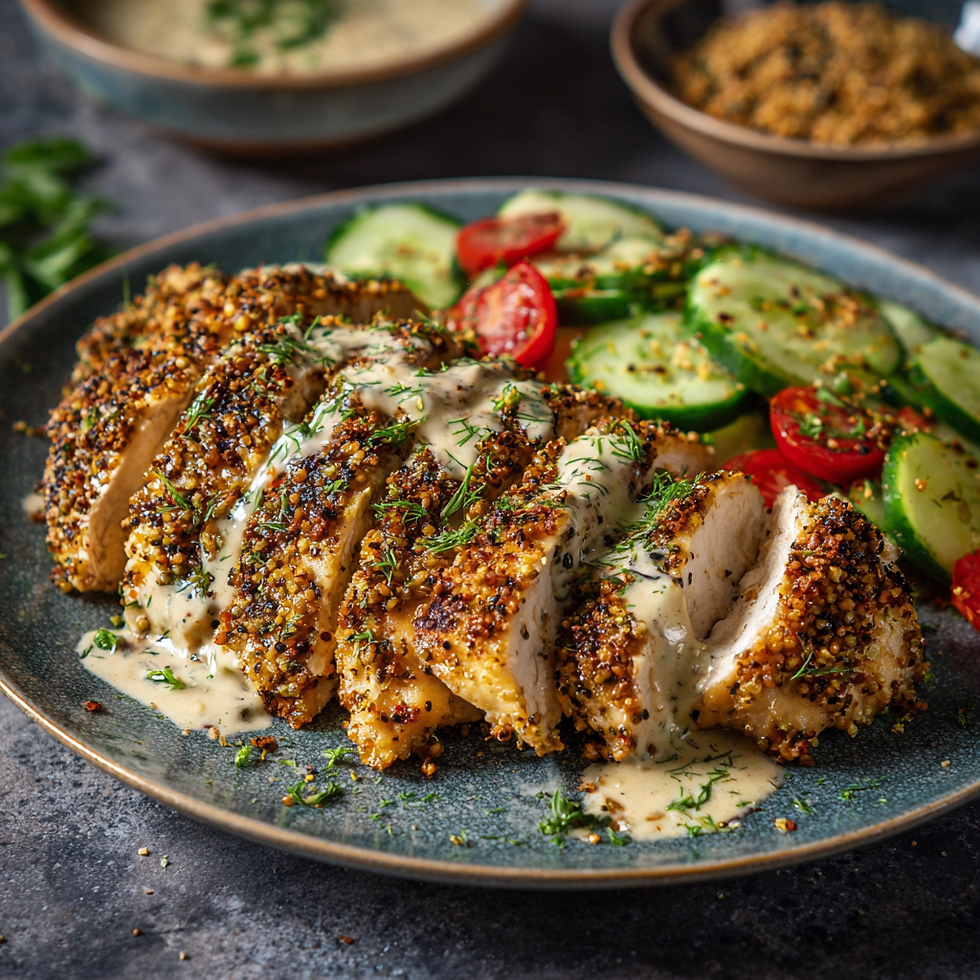Za'atar Crusted Chicken
