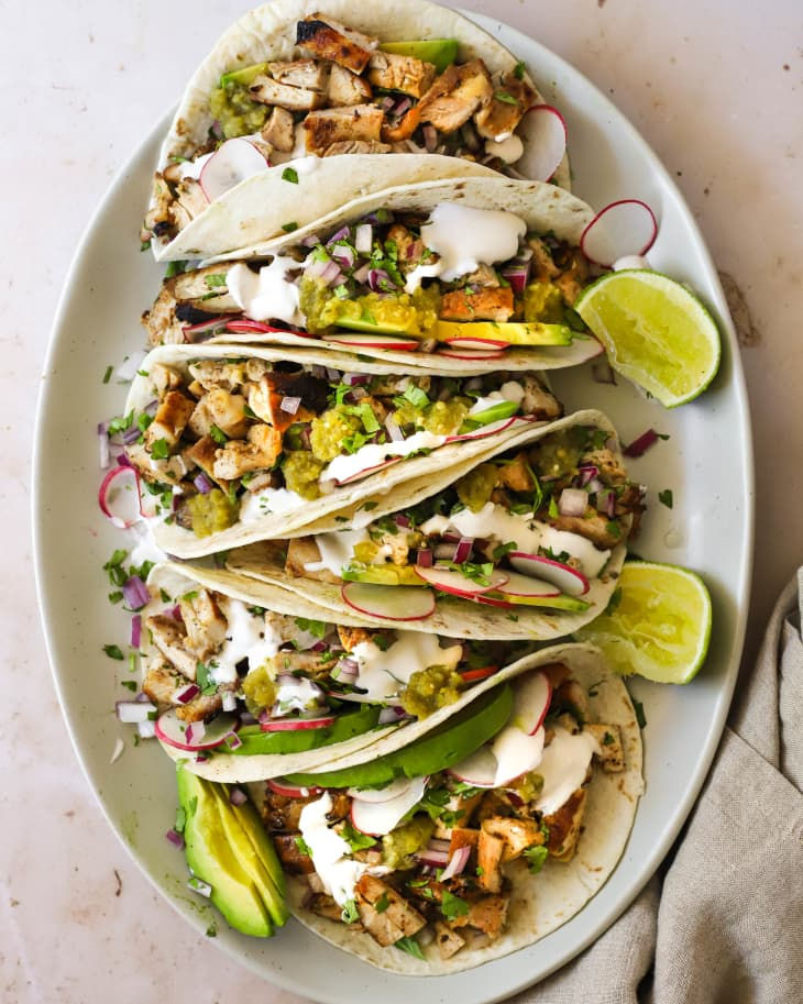 Salsa Verde Chicken Tacos