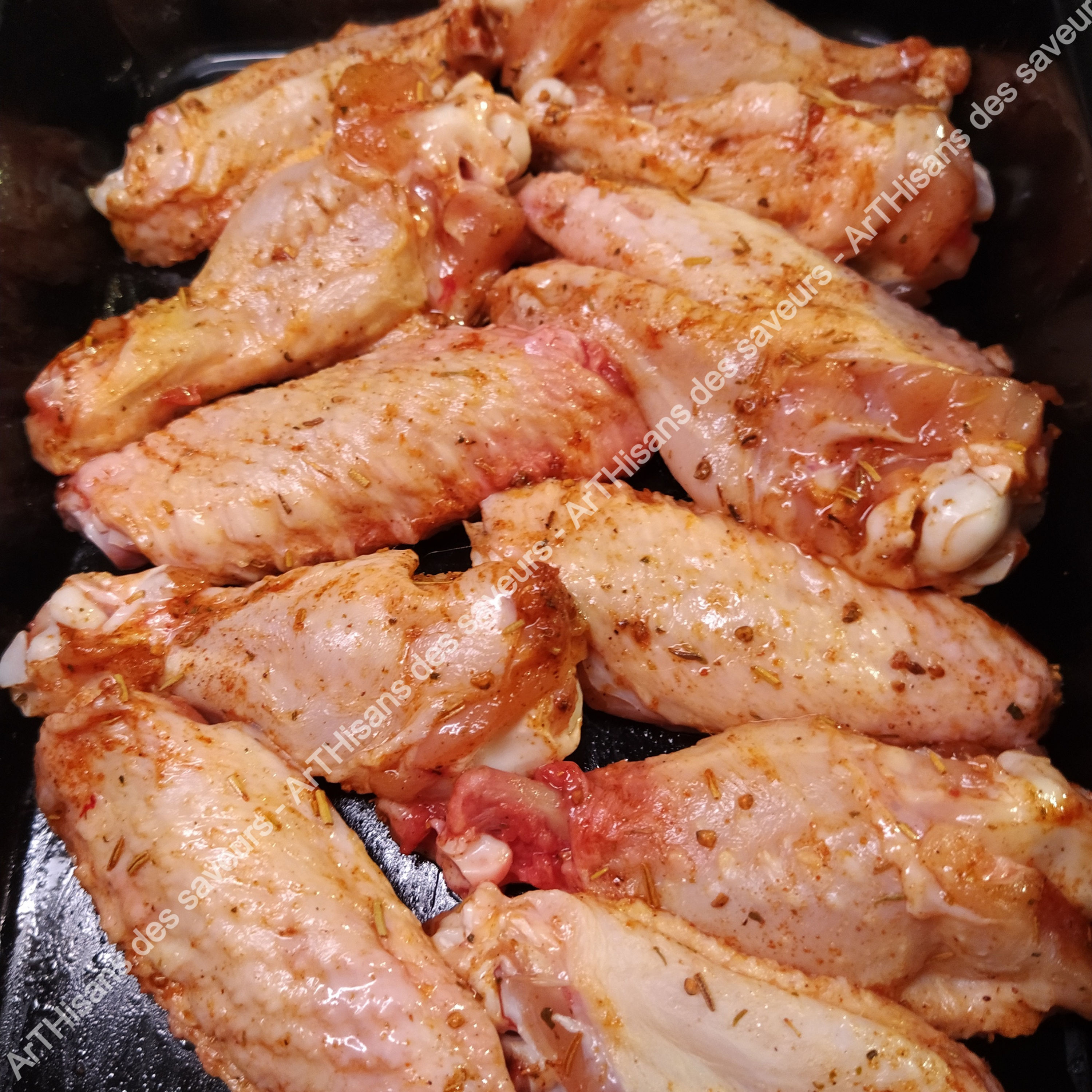 Pilons et Ailerons de poulet marinés