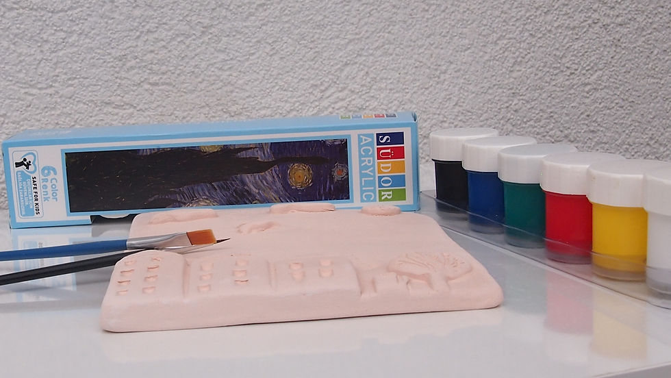 DEKORATİF EV DUVAR SÜSÜ SERAMİK BOYAMA SETİ