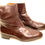 Miniature : Bottines en cuir marron des années 80