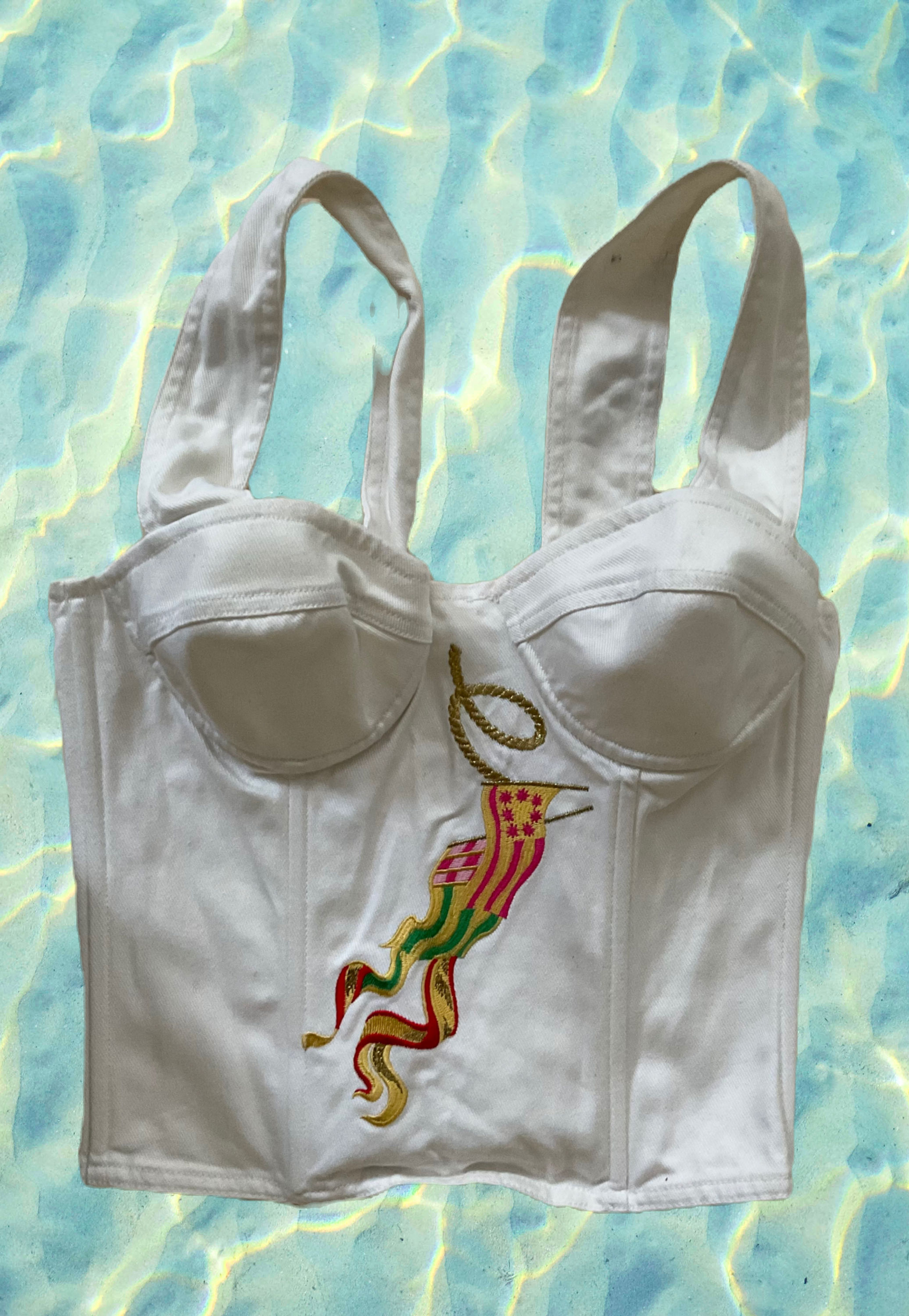 So funky top blanc Llinares