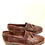 Miniature : Vintages mocassins en cuir croco marron des années 80