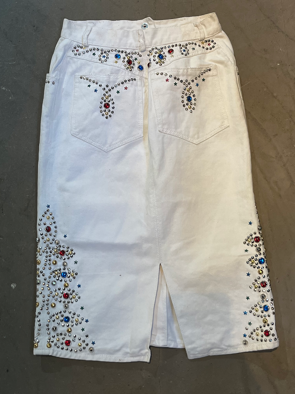 Thumbnail: So funky Jean blanc année 80