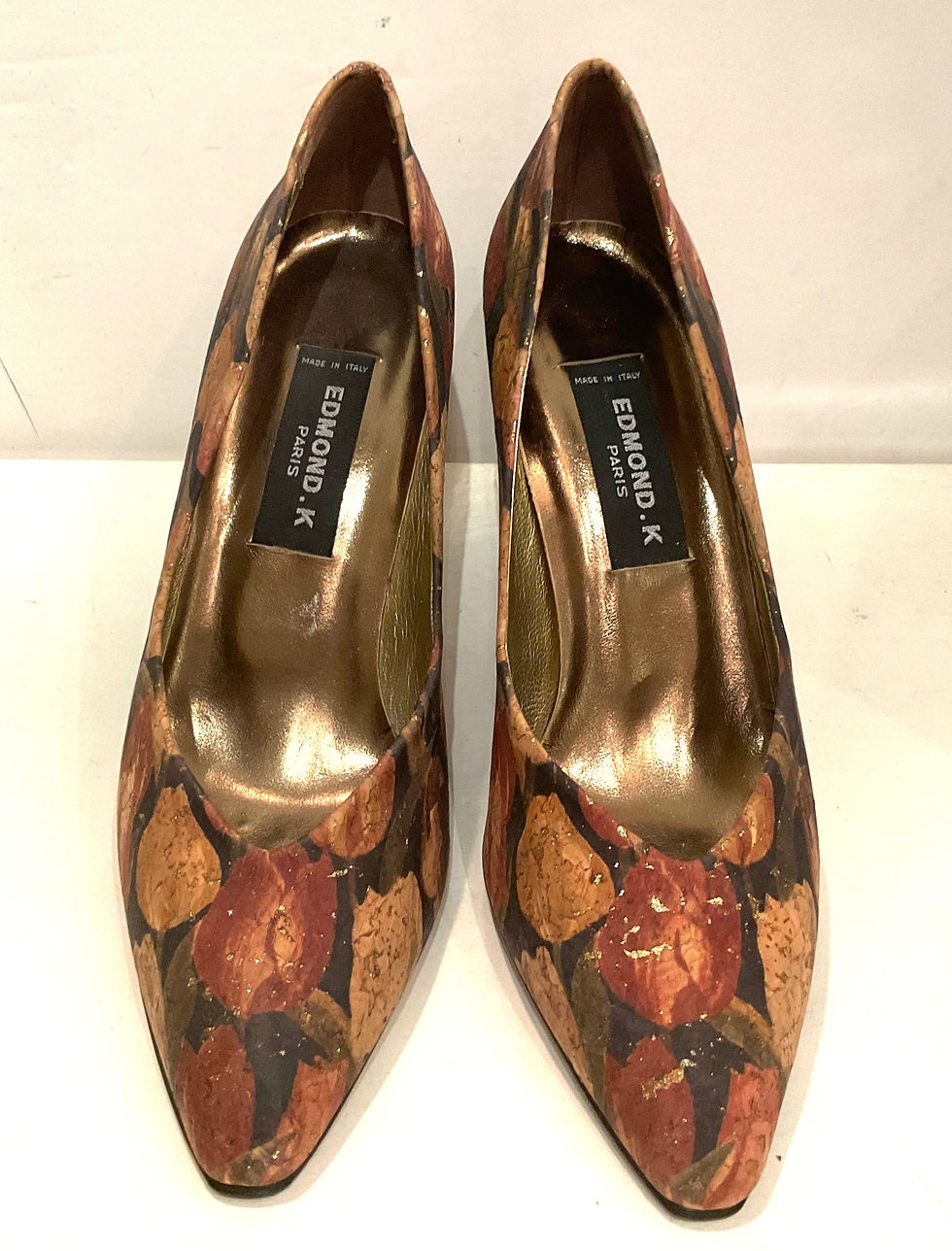 Thumbnail: Vintages Escarpins en cuir des années 80