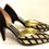 Miniature : So fantastique Vintages Escarpins en cuir et Pailette des années 70