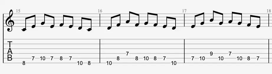 How to Practice the Major Scale Better: Triad-Based Patterns - Pic. 6 | Grokit Guitar
