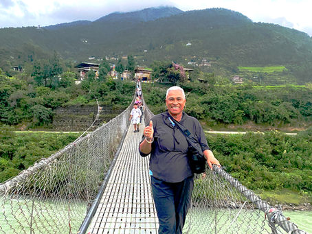Gail Hughes in Bhutan
