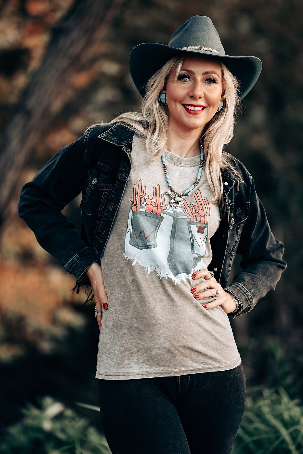 Thumbnail: Cacti Wranglers Acid Wash Tee