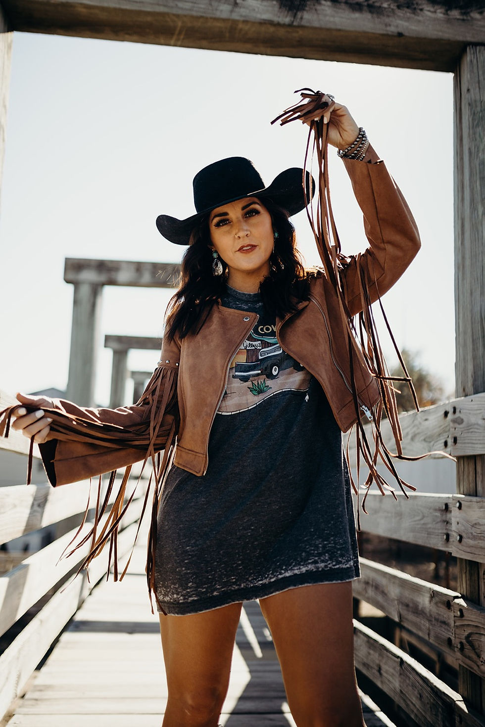 Thumbnail: Urban Cowboy Grey Acid Wash Tee