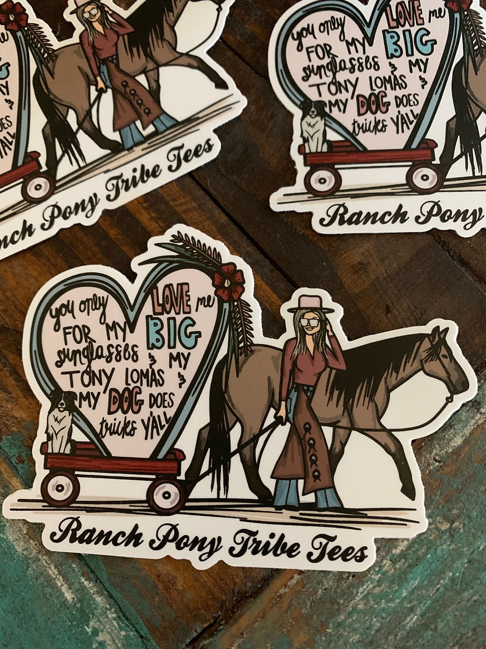 Big Sunglasses Sticker.