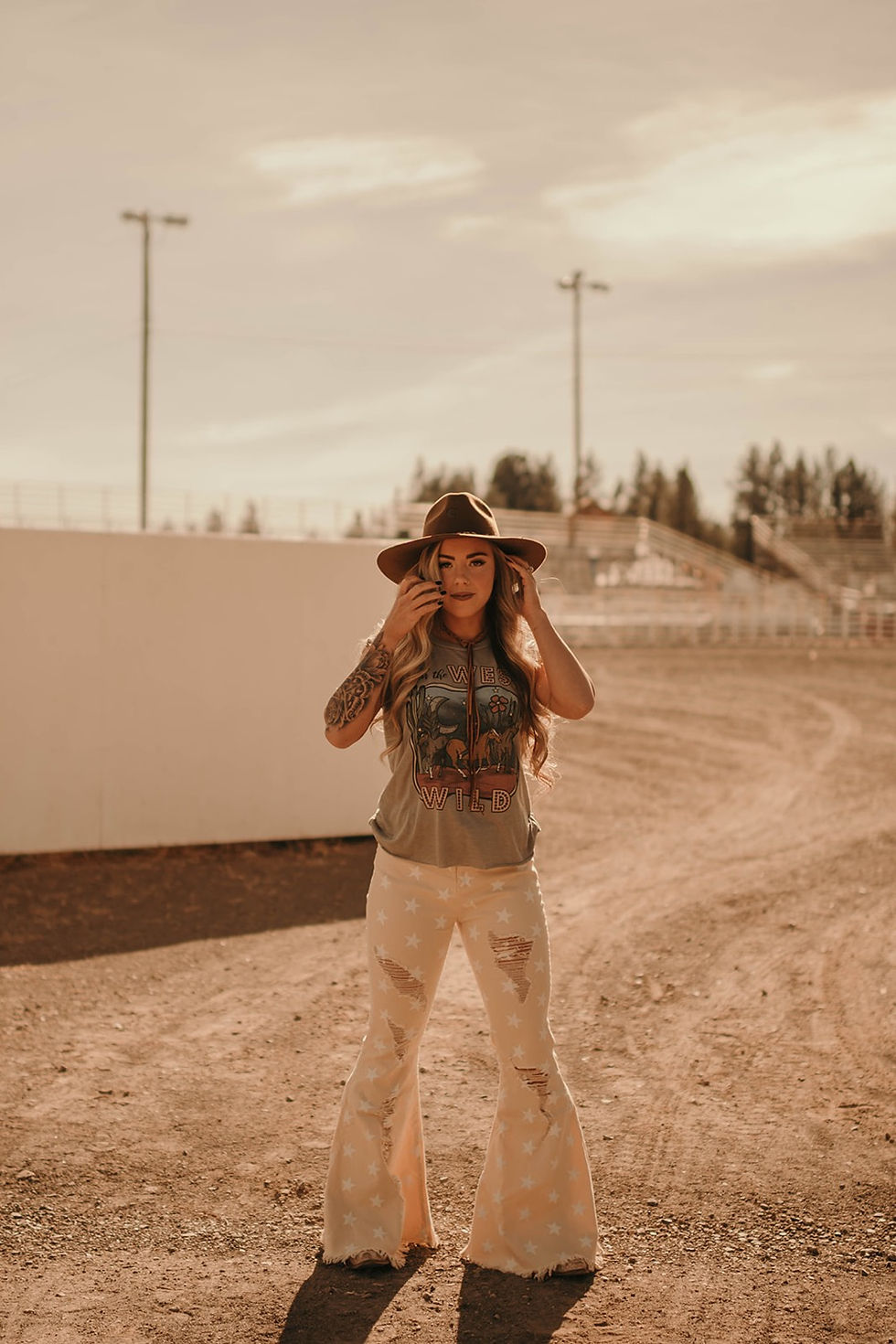 Thumbnail: Keepin’ The West Wild Rolled Sleeve Tee.