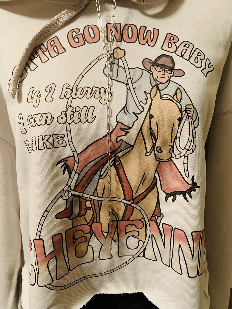 Thumbnail: Still Make Cheyenne Heather Dust Cropped Hoodie