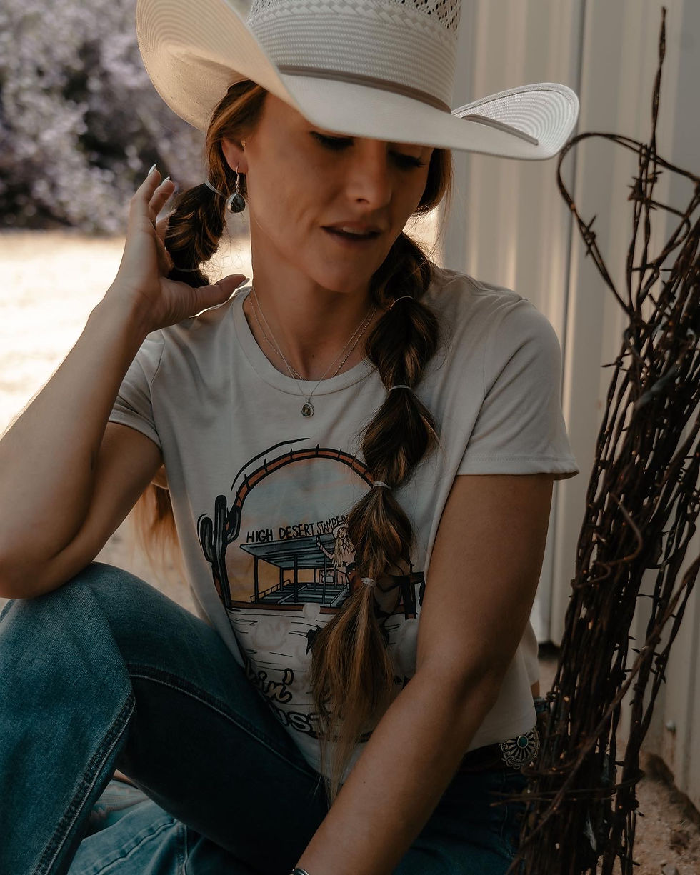 Thumbnail: Kickin' Up Dust Heather Crop Tee