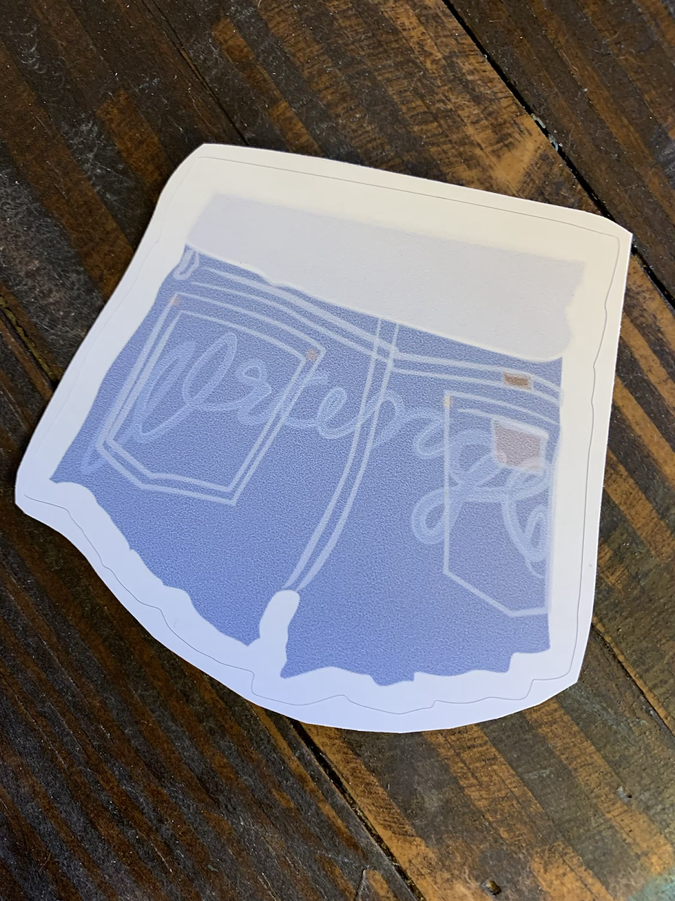 Thumbnail: Wrangler On My Booty Sticker 